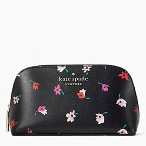 Kate Spade Women's Makeup Cosmetic Bag - Floral - Multicolored - NWT